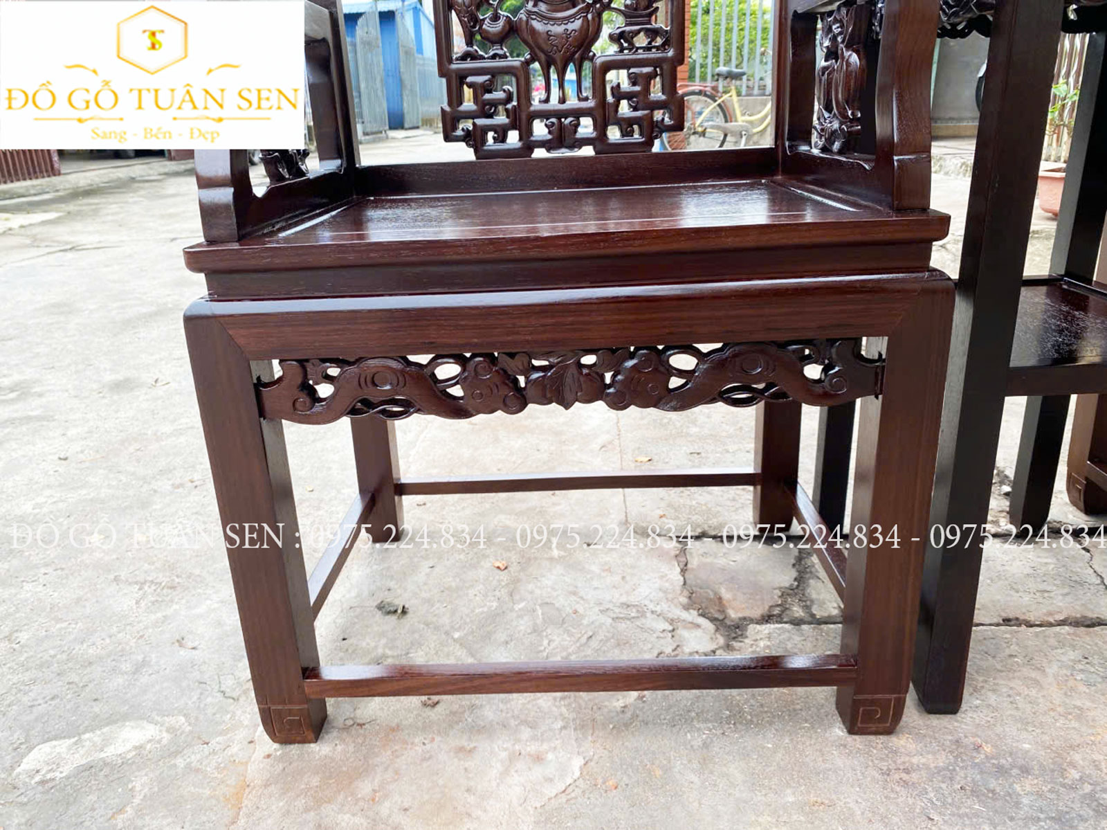 Hình ảnh chi tiết bộ vách gỗ gụ
